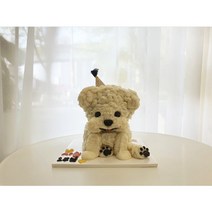 [멍쭈냥]파티 강아지 입체케이크 파티사이즈 [저알러지 고구마시트]