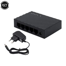 네트워크 스위치 허브 5포트 100 Mbps 고속 미니 이더넷 LAN RJ45 네트워크 스위치 기가비트 관리되지 않, 02 EU Plug