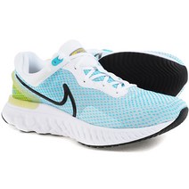 나이키 런닝화 리액트 마일러 3 화이트/형광/블루