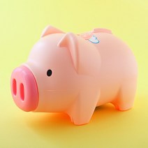 팬시 핑크 돼지저금통(특대)