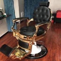 미용실 샴푸의자 전동 럭셔리 스타일리스트 의자 미용 빈티지 전문 이발 가죽, 10.style10