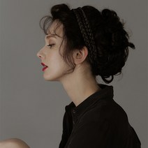 보나헤어 벼머리 헤어밴드, 색상:내츄럴브라운, 단품