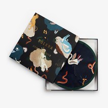 폴크라X안나글로버 식탁테이블매트 미라빌리아 내열성 원형 코르크매트6p 영국산 29cm, White