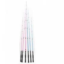 양어장 바다좌대 전용 짧은 길이 낚시대 핑크 릴낚시대 선상낚시용 방파제낚시용