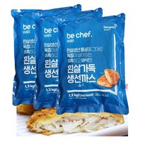 동원 흰살가득 생선까스1박스(1.2kgx 6팩) 업소전문용 생선돈가스, 6개