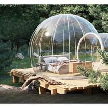 에어 텐트 하우스 투명 야외 풍선 룸 에어텐트 감성 쉘터 캠핑 리빙쉘 글램핑, 직경 4.5m