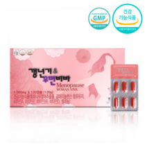 여성 갱년기 호르몬제 회화나무열매추출물 감마리놀렌산 40대 50대 60대 여성갱년기 종합영양제 120캡슐 1박스, 2박스