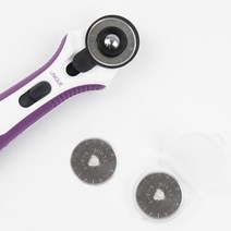 칼날 교체용 칼날 ) 로터리 원형 28mm 재단칼날 (2pcs), 2개