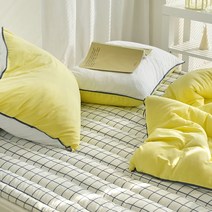 누비지오 깊게자요 체크 고정밴드형 침대패드, 01_니어