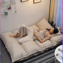 2인용 패브릭 각도조절 좌식 쇼파 베드 + 쿠션2개 증정, 그린