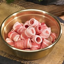 스페인산 돼지고기 대패삼겹살 300g 10팩 총 3kg+핑크소금