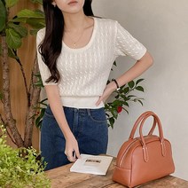 코코블랑 보스턴 스티치 토트백