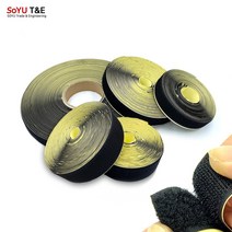 소유 벨크로 찍찍이 테이프 초강력 단면 까슬이 보슬이 25/50mm 소량 대용량, 보슬이 5cm x 20y (18.288M) 1개, 검정