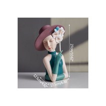 다이소 꽃병 한보름화병 프리츠한센 이케바나 화병 26 가지 현대 소녀 수지 장식품 홈 거실 인형 공예 사무실 데스크탑 꽃꽂이 동상 장식, 09. 09