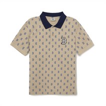 남성 클래식 모노그램 전판패턴 카라티 BOS L.Beige