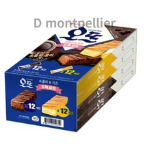 오리온 오뜨 과자케이크 세트 쇼콜라 6p x 2 + 치즈 6p x 2, 2종 (쇼콜라 2p) + 2종 (치즈2p), 4개