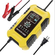 전기자전거충전기 FOXSUR-12V 10A 24V 5A 자동차 오토바이 배터리 충전기 7 단계 납산 AGM 젤 지능형 LCD, 02 금_05 JP
