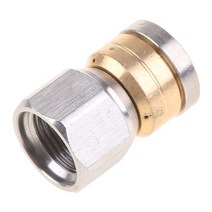 고압 세척기 부품 스테인레스 스틸 와셔 제트 노즐 bsp 여성 회전식 하수구 청소 노즐, 빨간색