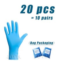 녹색 일회용 장갑 안전 시험 니트릴 다목적 방수 가정용 식품 심기 농업 작은 100, Blue-20 pcs_L