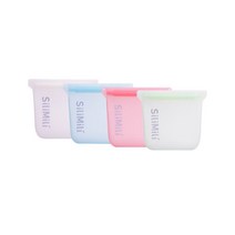 [실리밀리] 오리지널 스탠딩 실리콘지퍼백 200ml, 색상:스카이 블루