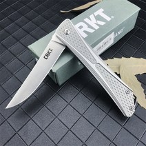 CRKT 7530 크로스본 플리퍼 접이식 나이프 8Cr13Mov 블레이드 알루미늄 합금 핸들 포켓 야외 구조 EDC 도구, [01] CRKT 7530