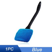 자동차 창 클리너 브러시 키트 앞 유리 와이퍼 마이크로 화이버 청소 긴 손잡이와 자동 워시 도구, [01] Blue