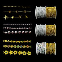 롤 체인 줄 비즈, 9큐빅 무궁(은색)