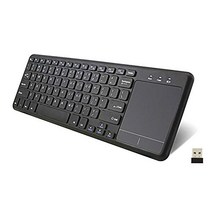 USB 무선 키보드 터치패드 탑재 2.4Ghz 무선 접속 급전 마우스 일체형 US배열 초슬림 접속 안정 경량 휴대 편리 멋쟁이 컴팩트 PC용 78 키 사용 간단