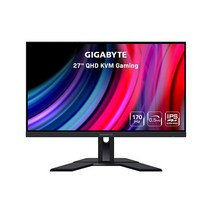 GIGABYTE M27Q 27인치 170Hz 1440P -KVM 게이밍 모니터 2560 x 1440 SS IPS 디스플레이 0.5ms (MPRT) 응답 시간 92% DCI-P, 27 Inches