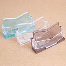 THCO12 1단디자인명함꽂이 투명명함케이스 명함수납함, 파랑