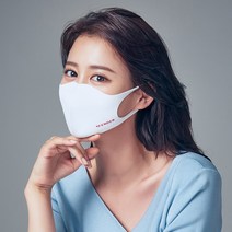 국산 빨아쓰는 항균 자외선 비말 차단 기능성 친환경 입체 브이펜더 마스크, S, 화이트