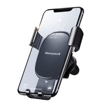 하니웰 중력 감지 자동 차량 스마트폰용 거치대 HZX11, 1개, 블랙