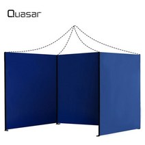 자바라천막 주차장캐노피 접이식천막QUASAR 3x3m(10x10Ft) 접이식 천막 Pergola 구조 전망대 캐노피 텐트, 05 blue side walls