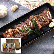 꿀맛연구소 백종원의 3대천왕 향유갈비 원조 포천 이동갈비 양념 LA갈비 미국산(한입갈비) 선물세트 2kg(1kg x2팩) 부직포가방 선물용갈비, 양념 LA갈비 미국산 선물세트 2kg(1kg x2팩), 2개, 1kg