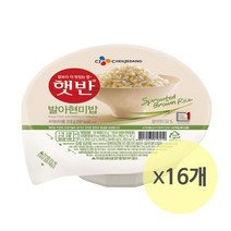 CJ제일제당 햇반 발아현미밥 210gx16개, 16개