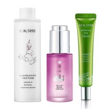 (보습 추천) 끈적임 없는 기초 스킨케어, 3종세트, 에센스토너+잡티앰플+아이크림