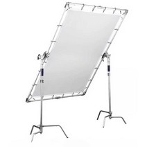 대형 조명셀로판지 인물 지속광 플래쉬 라이트 확산판, 1.5x2m+2.8m 브라켓 x2