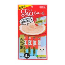 이나바 고양이 챠오츄르 간식, 가다랑어, 56g, 5팩