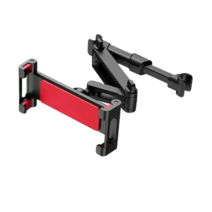 썬피크 헤드레스트 태블릿 거치대 자동차 뒷좌석 2열 거치대, 레드