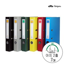 삼정 아치 LA합지바인더7cm A270 2홀 아치바인다, 녹색, 1개