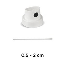모로토우 캔스프레이 캡 노즐 Flat Jet 검정 흰색 0.5-2cm 분사 9001