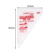 모나카깍지 앙금 플라워 벚꽃 깍지 짤주머니 베이킹 재료 100 pcs 식품 등급 플라스틱 일회용 과자 가방 sml 착빙 퐁당 케이크 크림 장식 과자 팁 도구, l-빨강