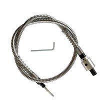 배관용품 조각사 도구용 플랙시블 샤프트 플렉스 샤프트 핏 + dremel 스타일 전기, 실버플렉서블 샤프
