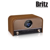 무료 브리츠 BZ-T6800 PLUS 우드 브라운 앤티크 오디오 블루투스 스피커 올인원 오디오 시스템