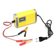 펌프 냉각수 12V 2A 완전 자동 스마트 자동차 배터리 충전기 납산 젤 지능형 오토바이 LCD 디스플레이, 한개옵션0