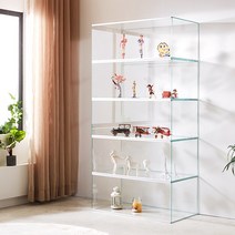 샤인 유리 거실 장식장 600 - 쇼케이스 진열대 진열장 피규어 건담 레고 아크릴 케이스 핫토이 프라모델 보관, 샤인 2단 60x45x45 크리스탈 2문