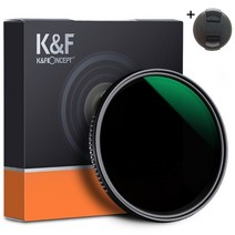K&F Concept 62mm ND8-2000 가변 ND필터 캡포함 Japan AGC Glass Fader ND8-ND2000 Filter + Cap