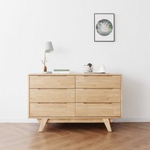 베이직가구 [하모니] A형 6칸서랍장, 단품