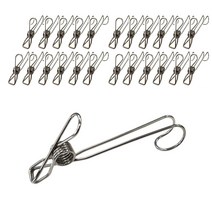 살림모아 스텐 후크집게 S고리 11cm, 24개