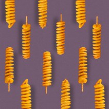 엘앤에스 회오리고구마 회오리감자 고구마튀김 야식 60g 5개, 2팩(허니버터 시즈닝 포함)